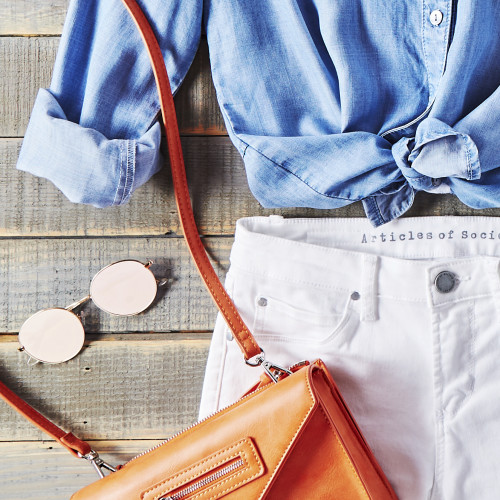 how to style white jeans - outfit ideas